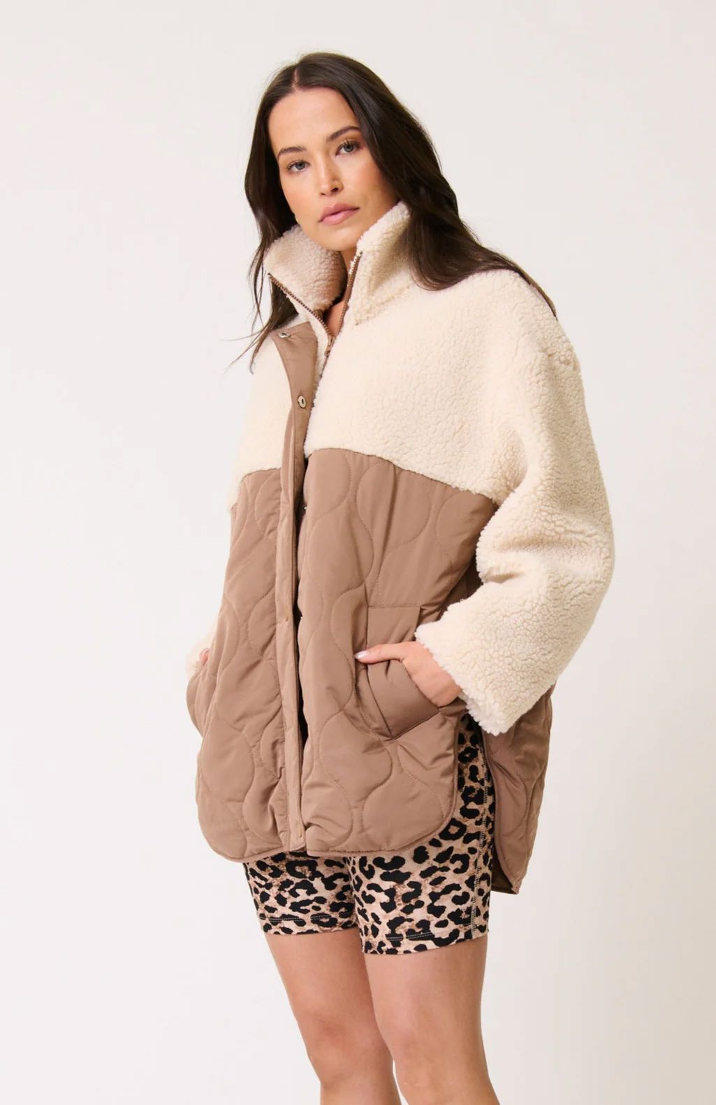 CARTEL & WILLOW Brielle Jacket - Fawn / Cream Jacket - Zabecca Living