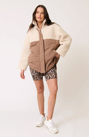 CARTEL & WILLOW Brielle Jacket - Fawn / Cream Jacket - Zabecca Living