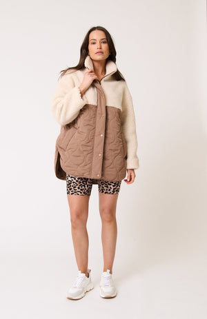 CARTEL & WILLOW Brielle Jacket - Fawn / Cream Jacket - Zabecca Living