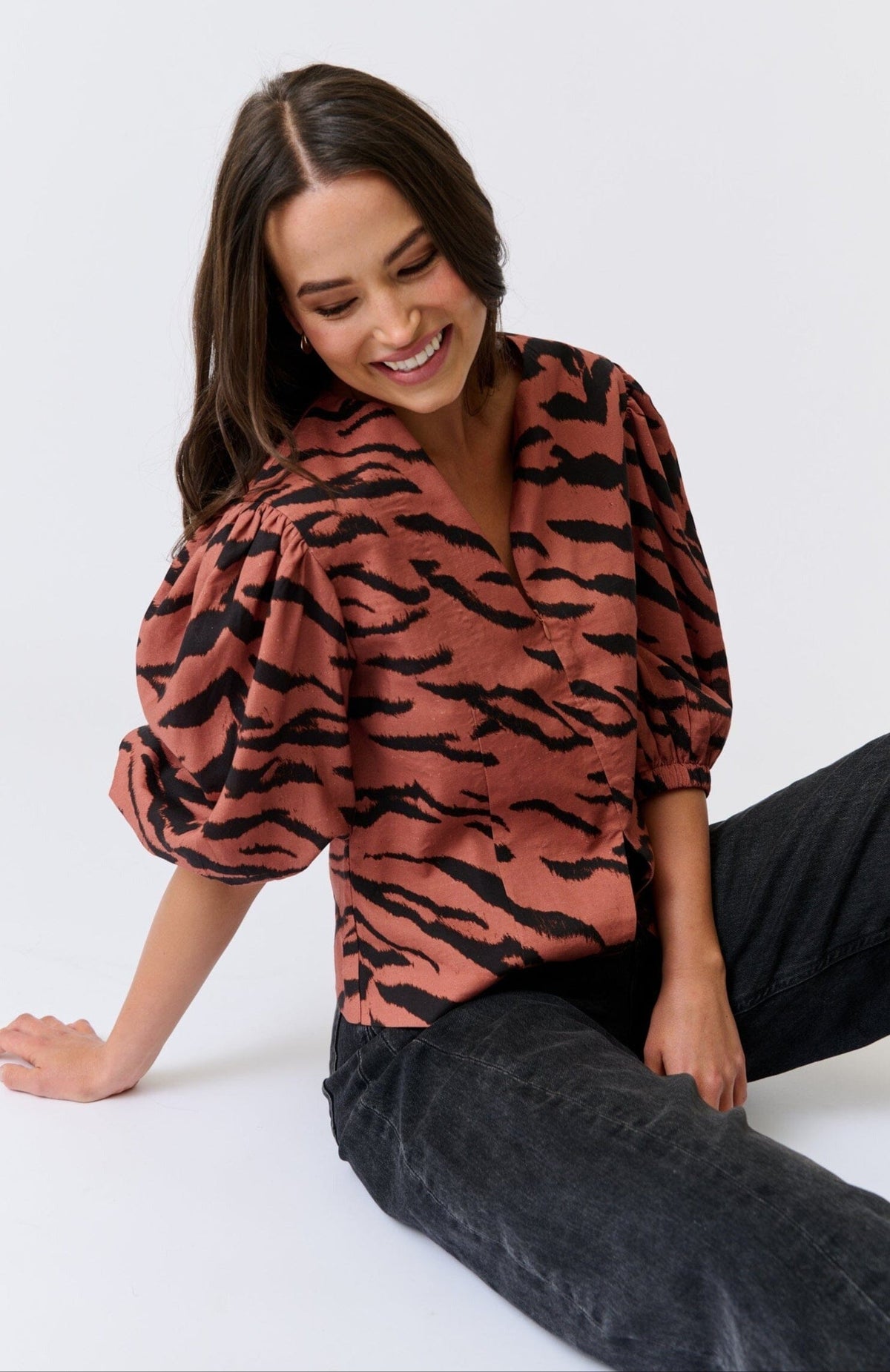CARTEL & WILLOW Cypress Top - Zebra Shirts & Blouses - Zabecca Living