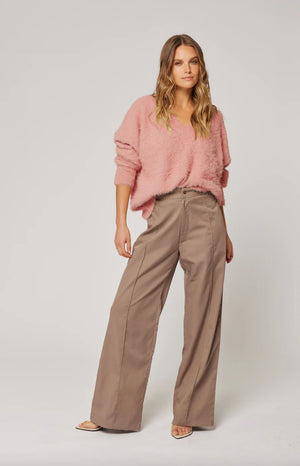 CARTEL & WILLOW Emmie Knit Sweater - Melon Knit Jumpers + Knitwear - Zabecca Living
