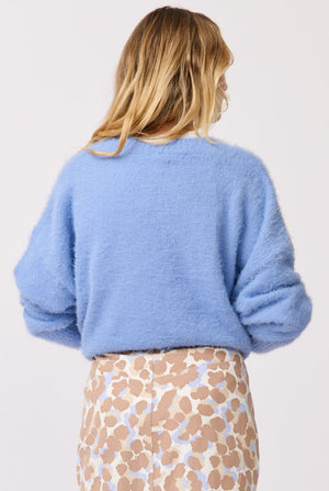 CARTEL & WILLOW Emmie Knit Sweater - Periwinkle Jumpers + Knitwear - Zabecca Living