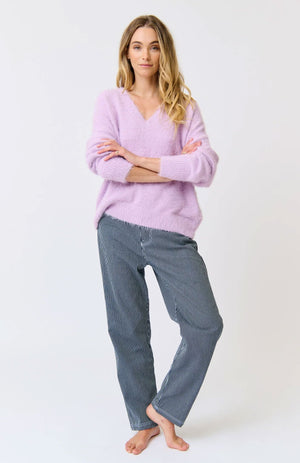 CARTEL & WILLOW Emmie Knit Sweater - Wisteria Jumpers + Knitwear - Zabecca Living