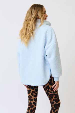 CARTEL & WILLOW Justina Pullover - Ice Blue Jacket - Zabecca Living