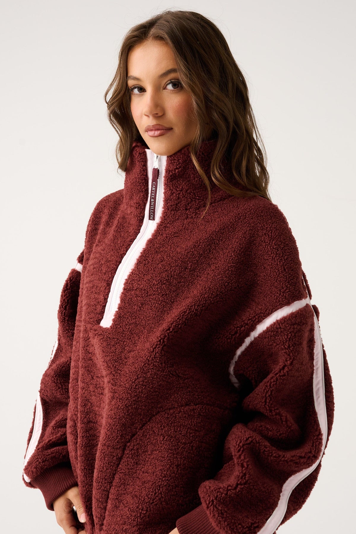 CARTEL & WILLOW Margot Pullover - Mulberry Jacket - Zabecca Living