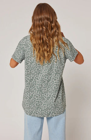 CARTEL & WILLOW Marlo Tee - Smoke Leopard Tee - Zabecca Living