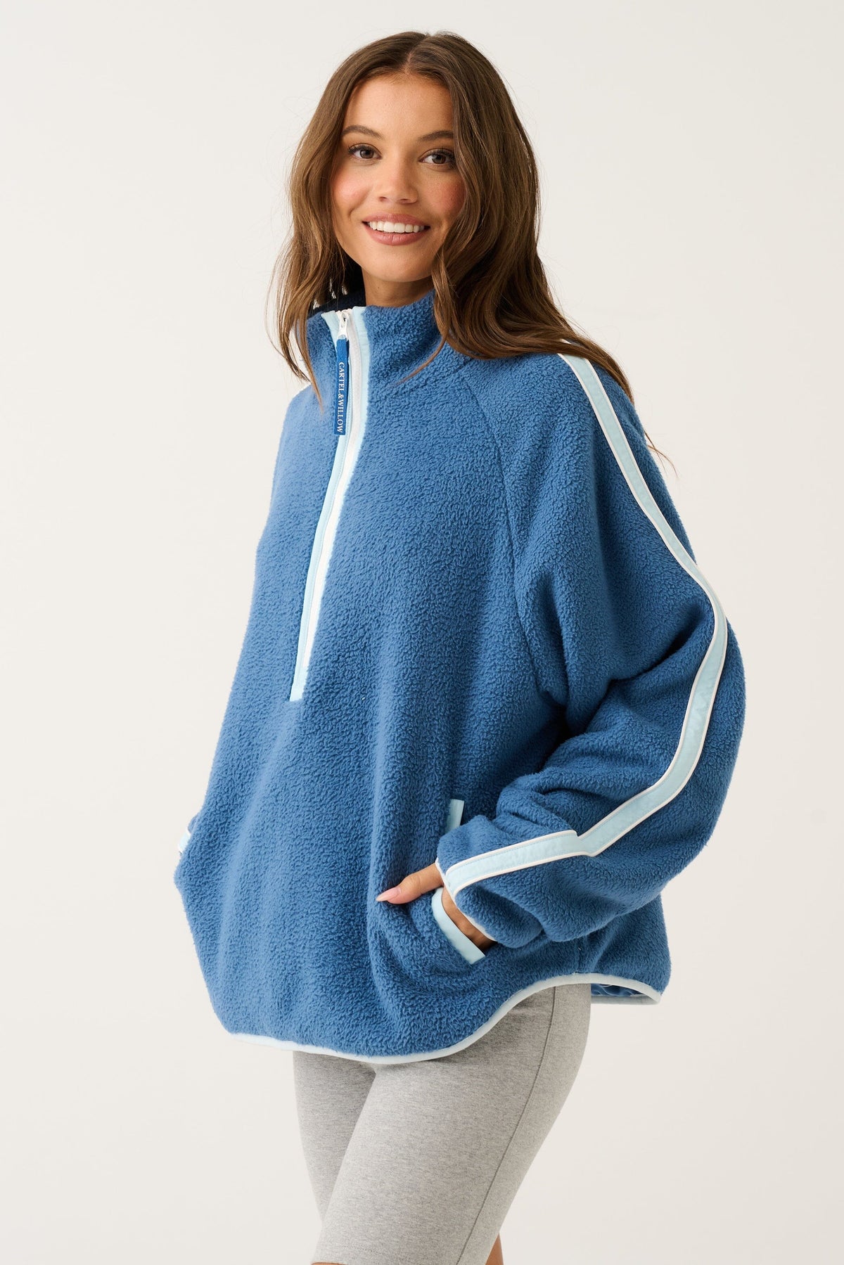 CARTEL & WILLOW Matilda Pullover - Ink Jacket - Zabecca Living