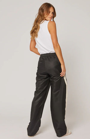 CARTEL & WILLOW Mila Side Stripe Pant - Black / Vanilla JOGGER - Zabecca Living