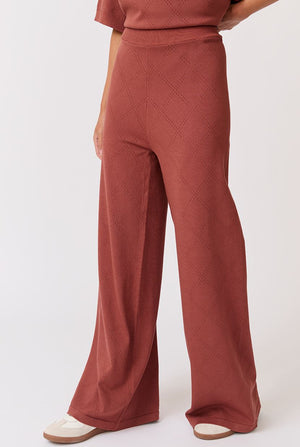 CARTEL & WILLOW Molly Knit Pant - Cocoa Knit JOGGER - Zabecca Living