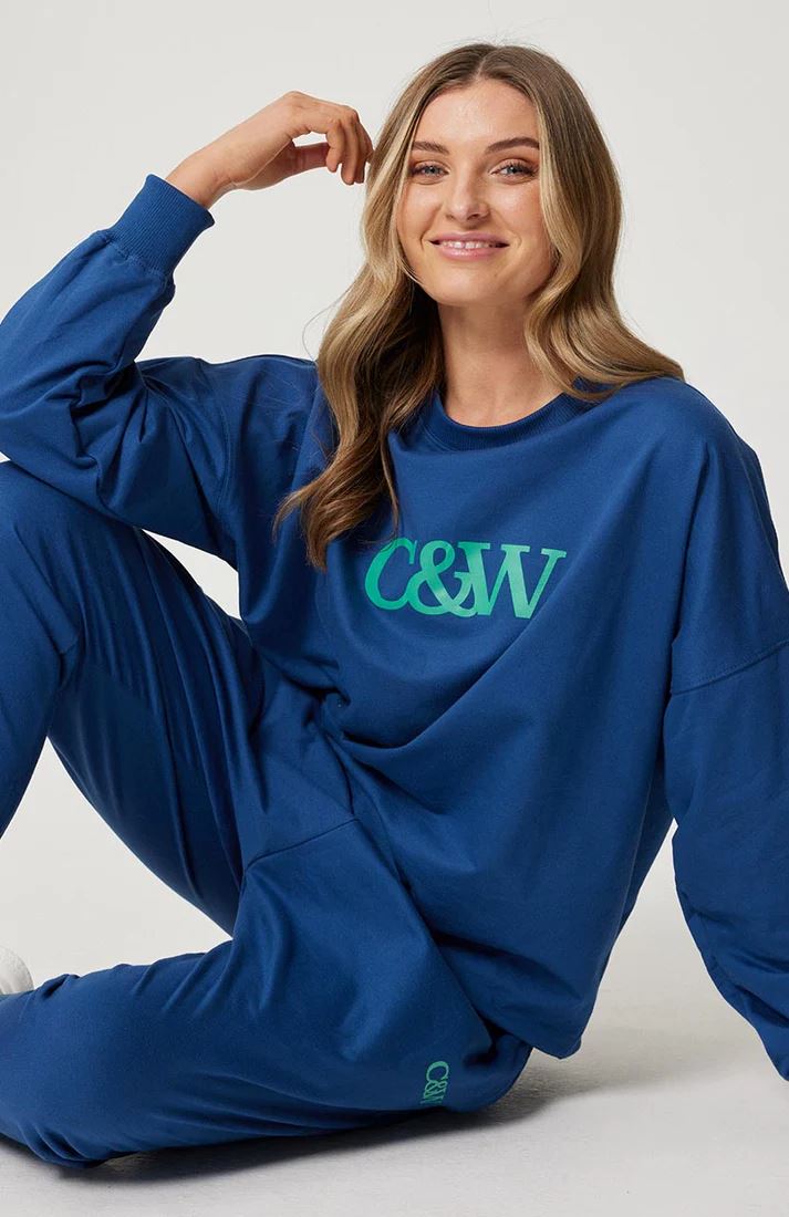 CARTEL & WILLOW Piper Sweater - French Navy SWEATER - Zabecca Living