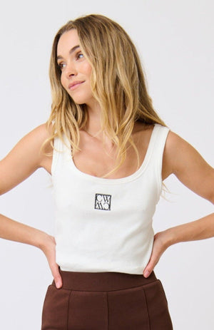 CARTEL & WILLOW Tarrah Tank - White Tank - Zabecca Living