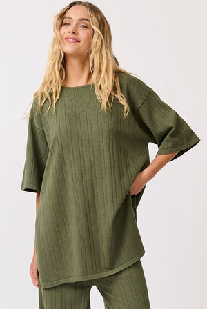 CARTEL & WILLOW Trisha Top - Thyme Knit Jumpers + Knitwear - Zabecca Living
