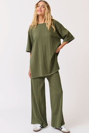 CARTEL & WILLOW Trisha Top - Thyme Knit Jumpers + Knitwear - Zabecca Living