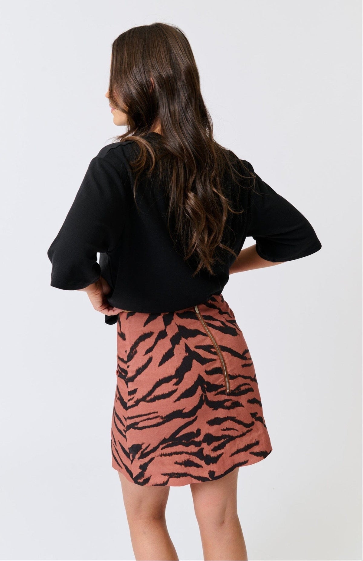 CARTEL & WILLOW Zyla Mini Skirt - Zebra SKIRT - Zabecca Living