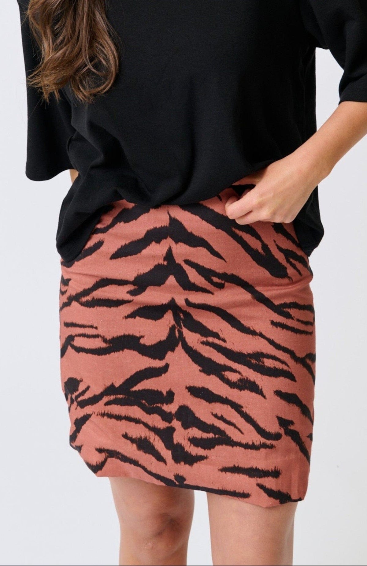 CARTEL & WILLOW Zyla Mini Skirt - Zebra SKIRT - Zabecca Living