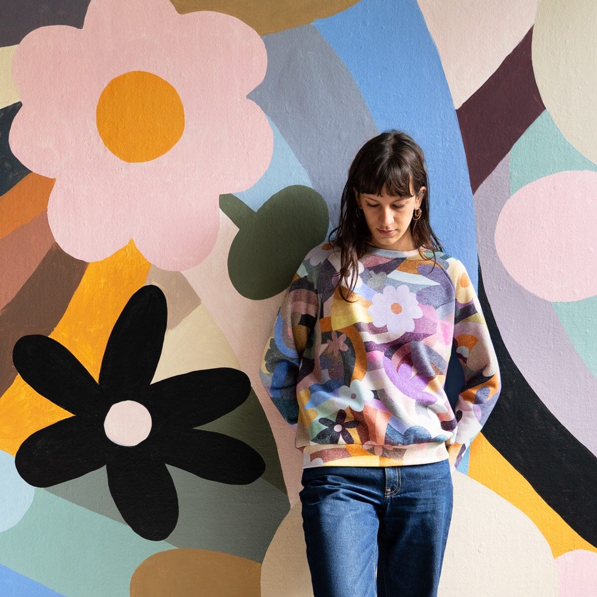 CASTLE AND THINGS Rainbow Garden Sweater Jumpers + Knitwear - Zabecca Living