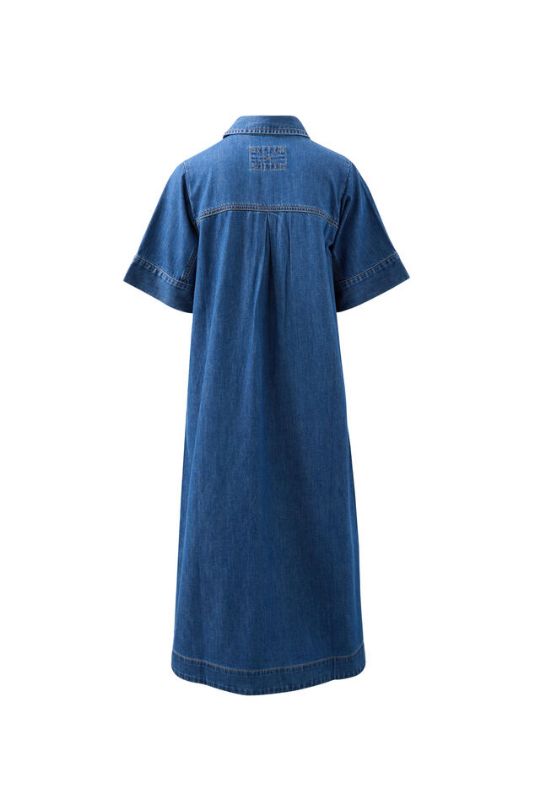 CERES LIFE Ava Short Sleeve Midi Dress - Fresh Indigo Dress - Zabecca Living