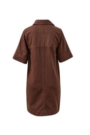 CERES LIFE Bonnie Relaxed Shirt Dress - Chocolate Dress - Zabecca Living