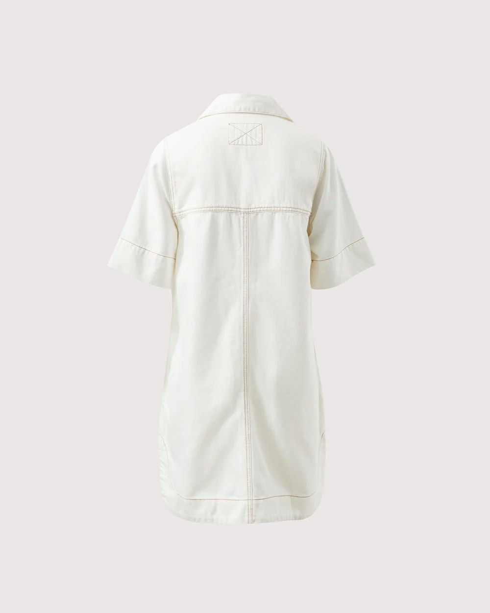 CERES LIFE Bonnie Relaxed Shirt Dress - Fresh Ecru Dress - Zabecca Living
