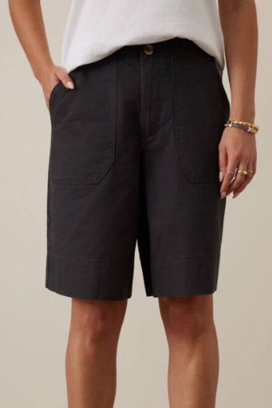 CERES LIFE Bronte Short - Washed Black SHORTS - Zabecca Living