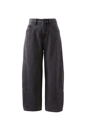 CERES LIFE Demi Barrel Jean - Faded Black JEANS - Zabecca Living