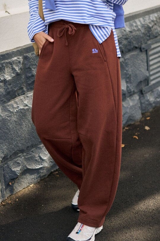 CERES LIFE Elise Barrel Trackpant - Burnt Toffee PANTS - Zabecca Living