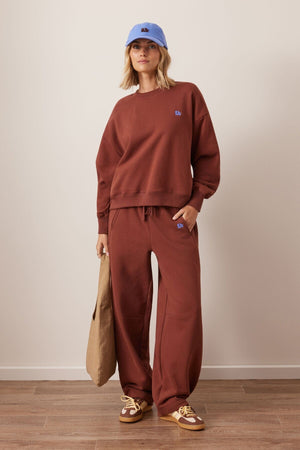 CERES LIFE Elise Barrel Trackpant - Burnt Toffee PANTS - Zabecca Living