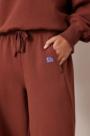 CERES LIFE Elise Barrel Trackpant - Burnt Toffee PANTS - Zabecca Living