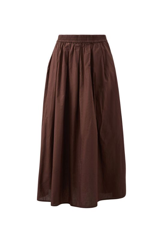 CERES LIFE Florence Maxi Skirt - Chocolate Skirt - Zabecca Living
