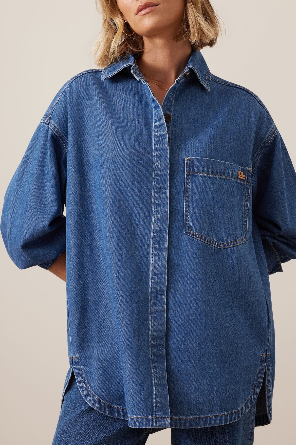 CERES LIFE Gwynne Shirt - Fresh Indigo Shirts & Blouses - Zabecca Living
