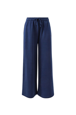 CERES LIFE Ivy Wide Leg Trackpant - Heritage Navy PANTS - Zabecca Living