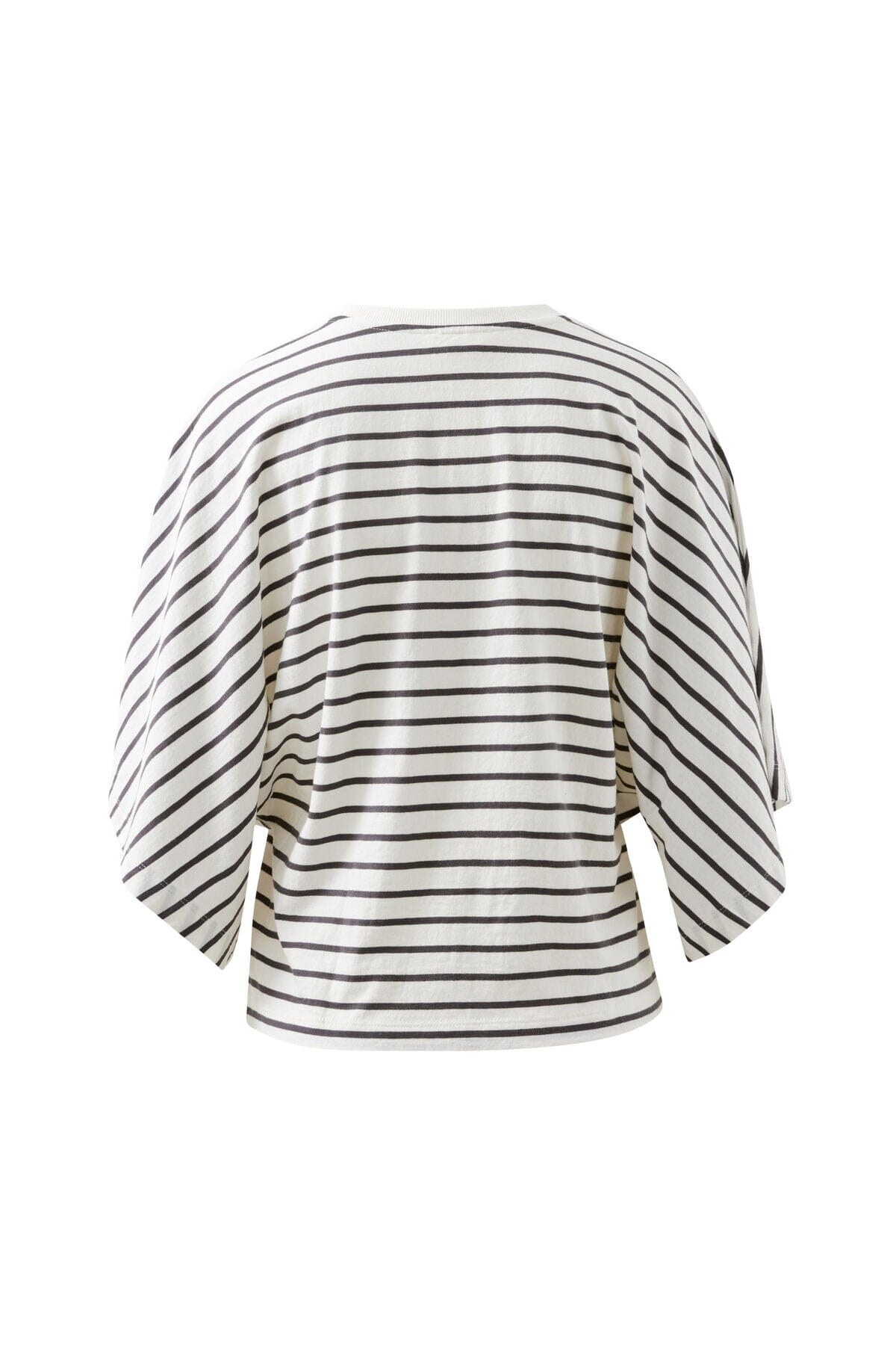 CERES LIFE Lucy Relaxed Sleeve Tee - Vanilla /Phantom Fine Stripe Tee - Zabecca Living