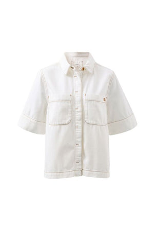 CERES LIFE Noa Short Sleeve Shirt - Fresh Ecru Shirts & Blouses - Zabecca Living