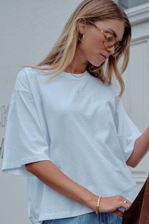 CERES LIFE Phoebe Premuim Tee - White Tee - Zabecca Living