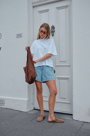 CERES LIFE Phoebe Premuim Tee - White Tee - Zabecca Living