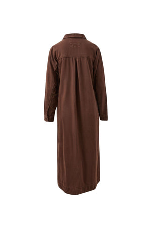 CERES LIFE Rae Long Sleeve Midi Dress - Chocolate Dress - Zabecca Living
