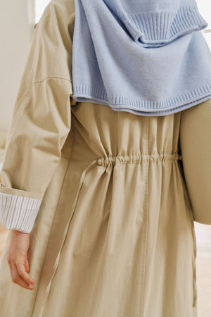 CERES LIFE Rowan Longline Jacket - Stone Jacket - Zabecca Living