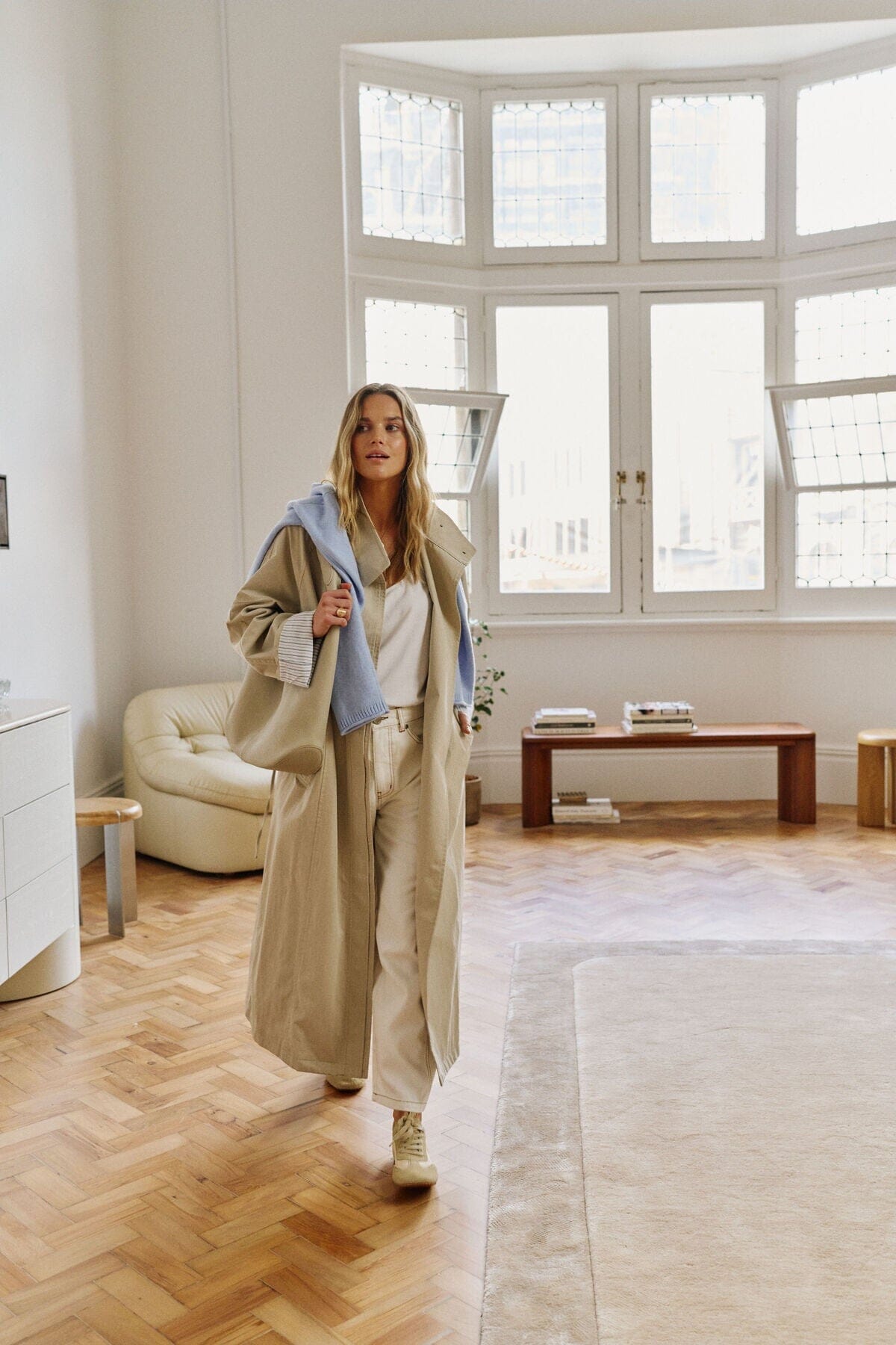 CERES LIFE Rowan Longline Jacket - Stone Jacket - Zabecca Living