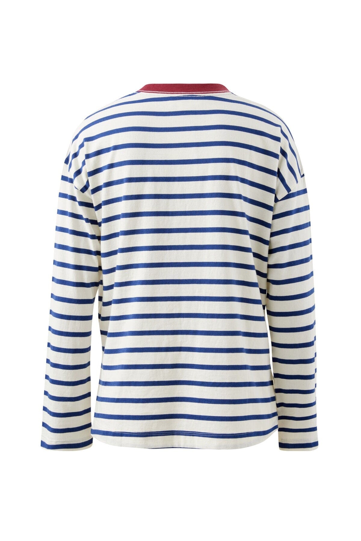 CERES LIFE Scout Slouchy Long Sleeve Tee - Milk Prussian Blue Stripe Long Sleeve Tee - Zabecca Living