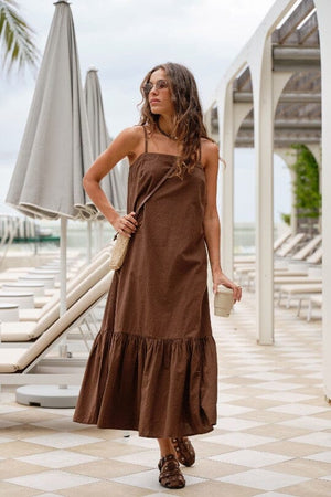 CERES LIFE Sunday Maxi Dress - Chocolate Dress - Zabecca Living