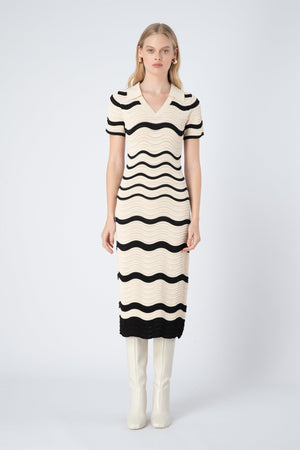 CURAAE Maia Dress - Beige / Black Dress - Zabecca Living