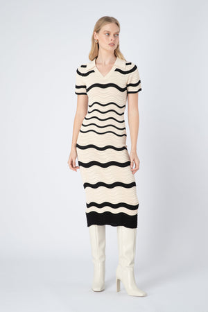 CURAAE Maia Dress - Beige / Black Dress - Zabecca Living