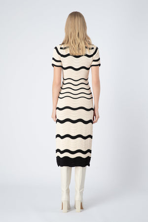 CURAAE Maia Dress - Beige / Black Dress - Zabecca Living
