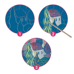 DJECO Vincent Van Gogh Scratch Cards KIDS ART + CRAFT - Zabecca Living