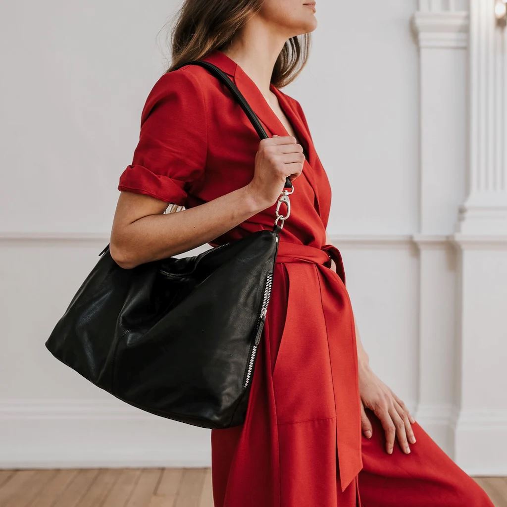 DUSKY ROBIN Adele Bag - Black HANDBAG - Zabecca Living