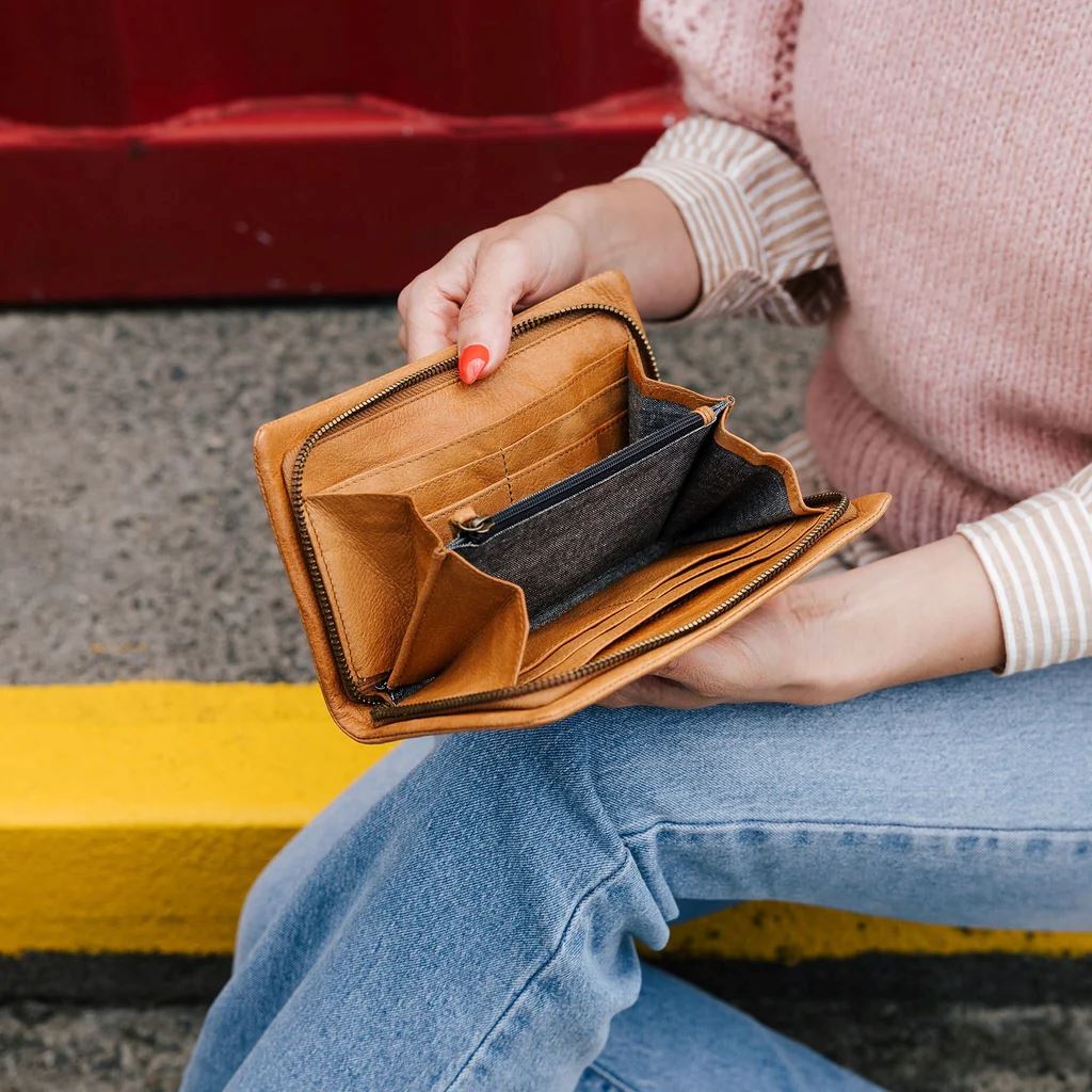 DUSKY ROBIN Harriet Purse - Navy WALLET - Zabecca Living