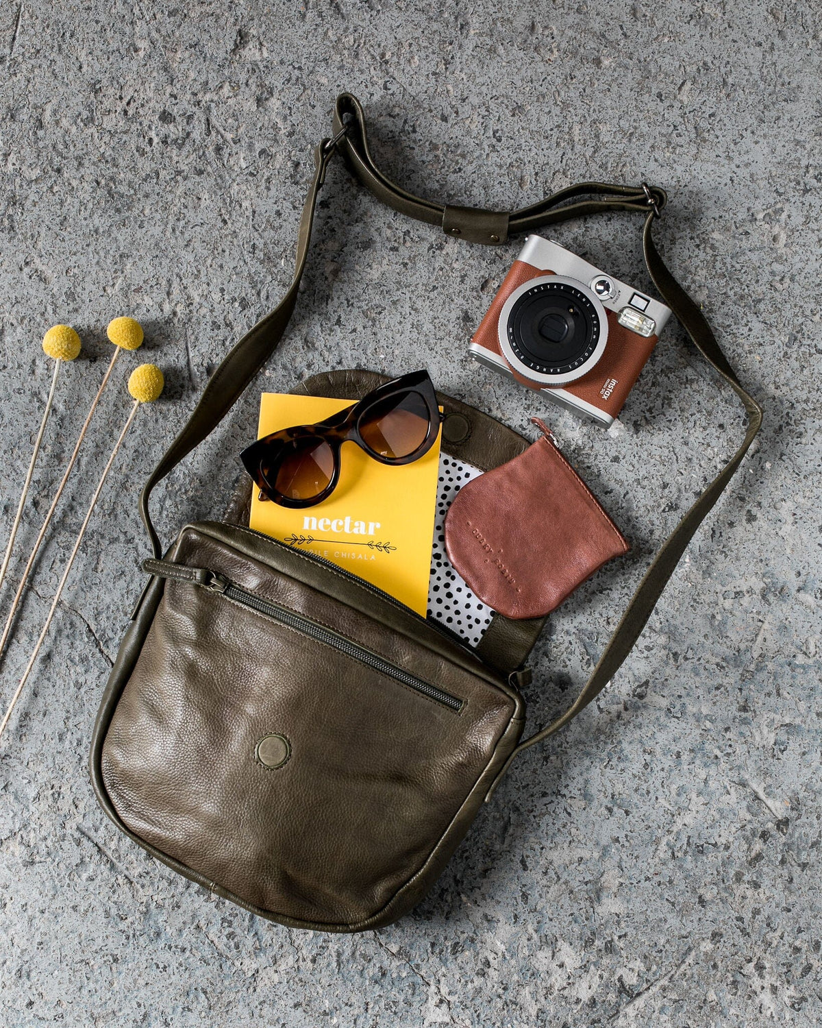 DUSKY ROBIN Lilly Coin Purse - Brown COIN PURSE - Zabecca Living