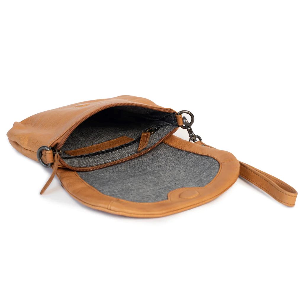 DUSKY ROBIN Zoe Bag Clutch - Tan HANDBAG - Zabecca Living