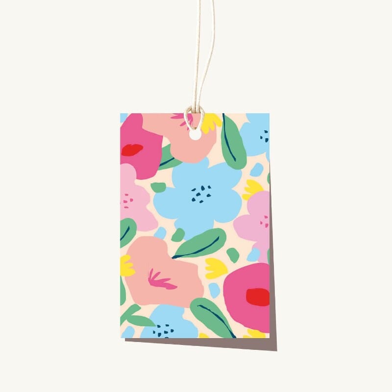 ELM PAPER Gift Tag - Floral Bright Gift Tag - Zabecca Living