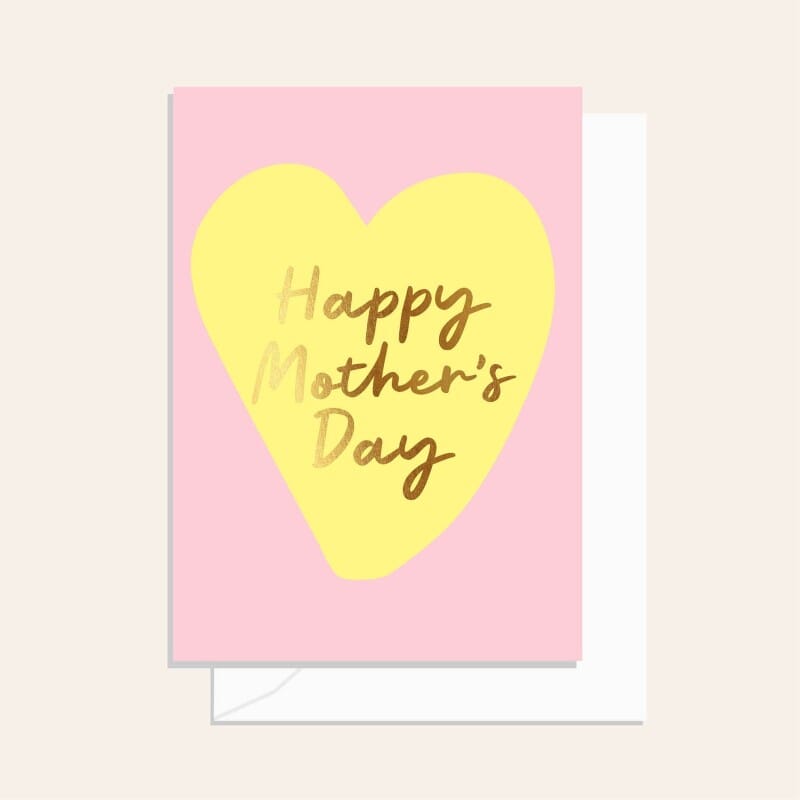 ELM PAPER Greeting Card - Mother's Day Lemon Heart greeting card - Zabecca Living